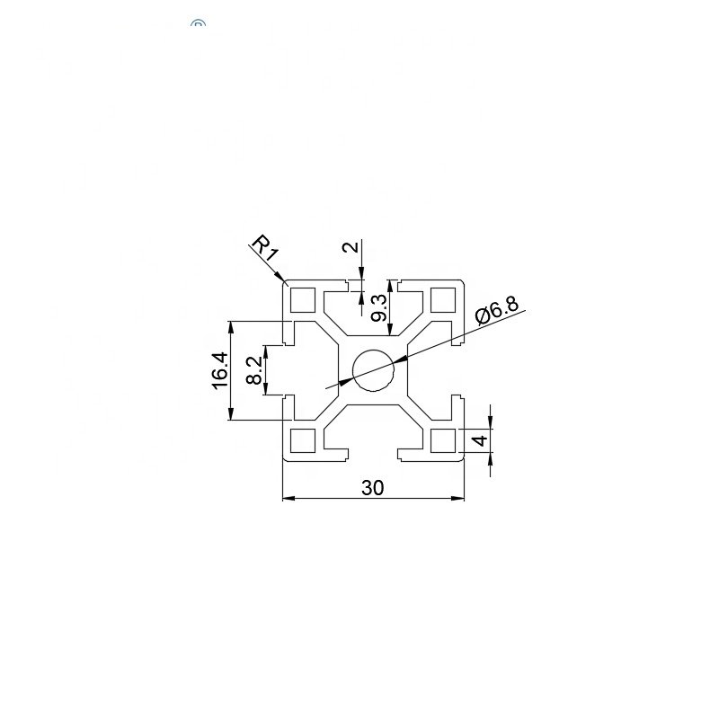 China factory OB3030A clear anodized Aluminum extrusion profile led aluminum profile for door and window