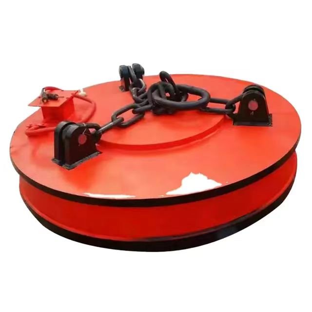 Electric oval magnet plate car bed circular magnetic chuck lift electromagnet