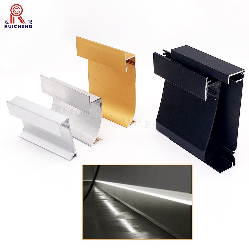 Baseboard Led Profile Skirting Aluminum Floor Decoration Edge Wall Foot Line Lighting