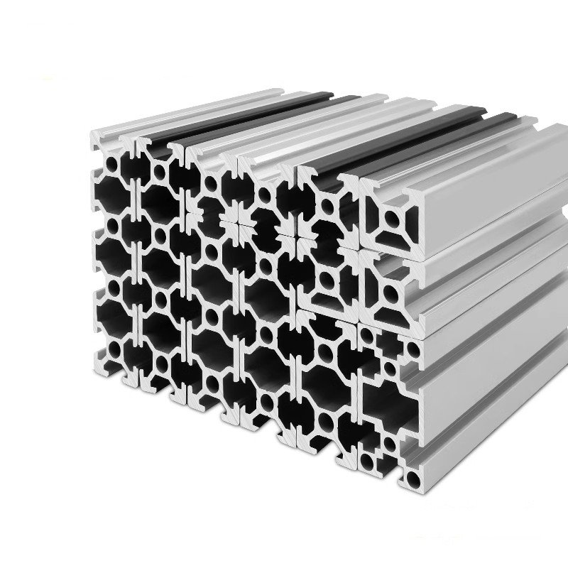 20*20 custom aluminum profile for LCD display floor mounting stand frame 2020 V slot T slot industrial aluminum profile