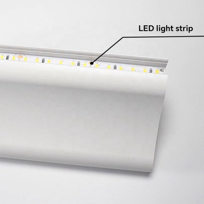 Custom Led Aluminium Profile For Top Ceiling Light Corner LED Strip Cove Lighting
