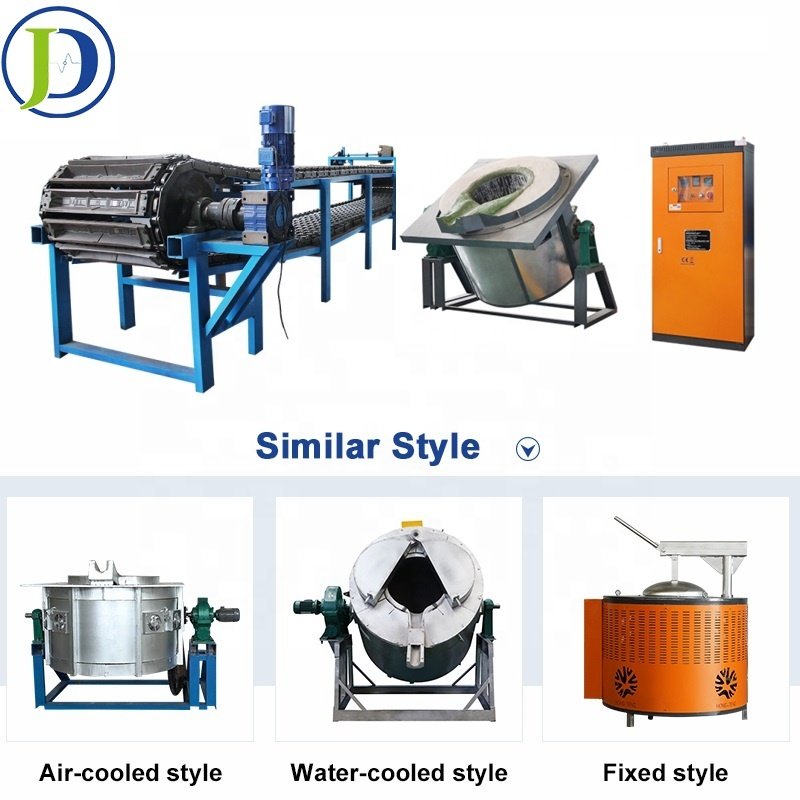 100kg- 5 ton aluminum scrap metal crucible casting smelting furnace electric induction brass copper melting machine furnace