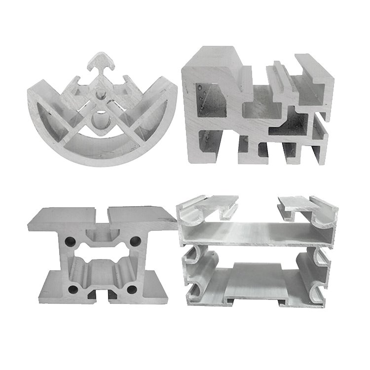 Customized shapes 60 degrees angle powder coated aluminium profile channel