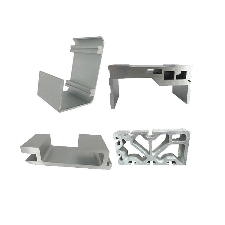 Customized shapes 60 degrees angle powder coated aluminium profile channel