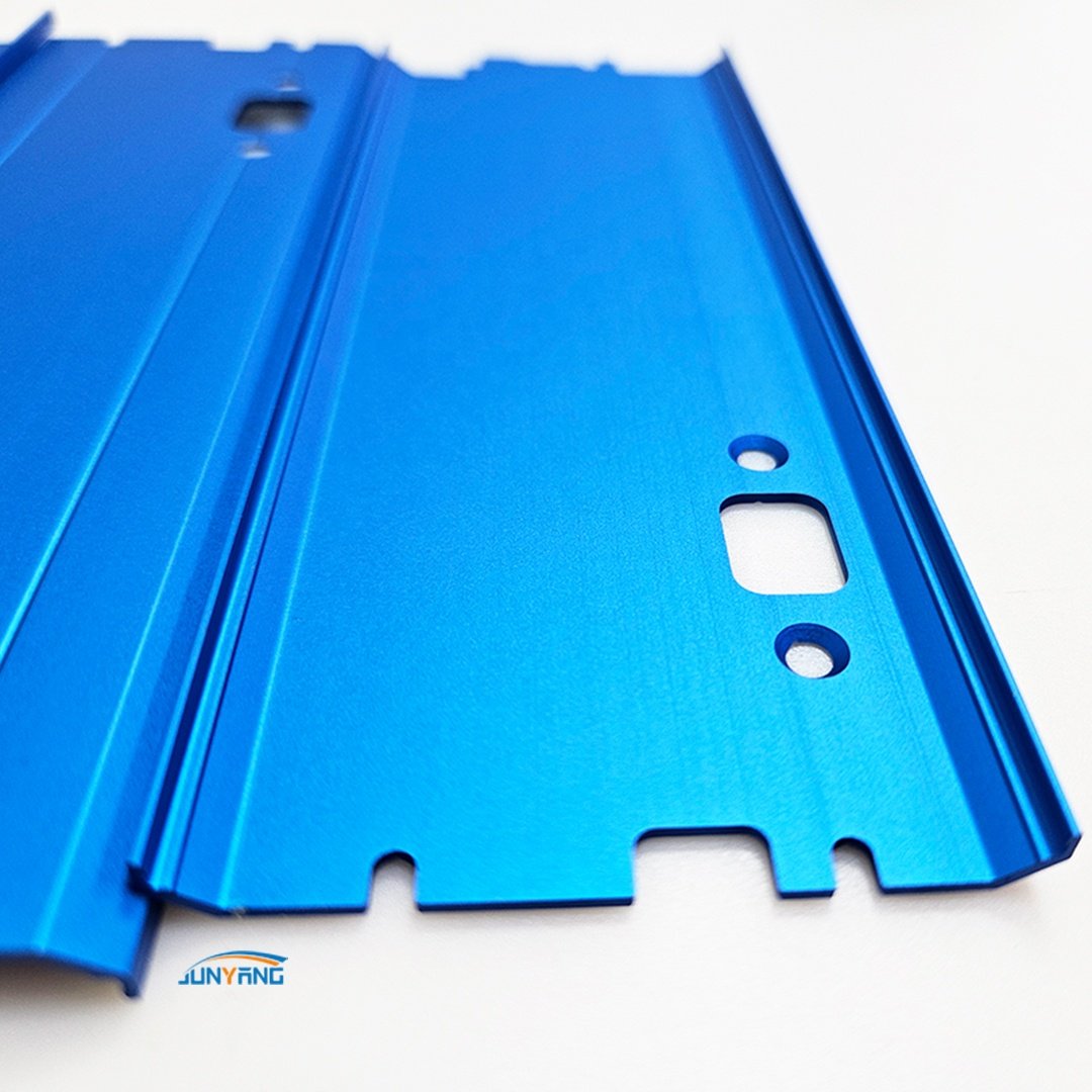 Matte blue anodization CNC Machine Aluminum Alloy Aluminum extruded electronic shell special-shaped aluminum profiles