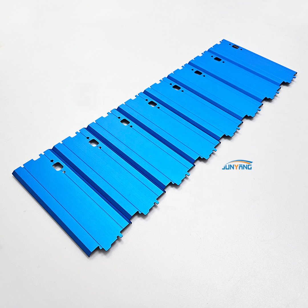 Matte blue anodization CNC Machine Aluminum Alloy Aluminum extruded electronic shell special-shaped aluminum profiles