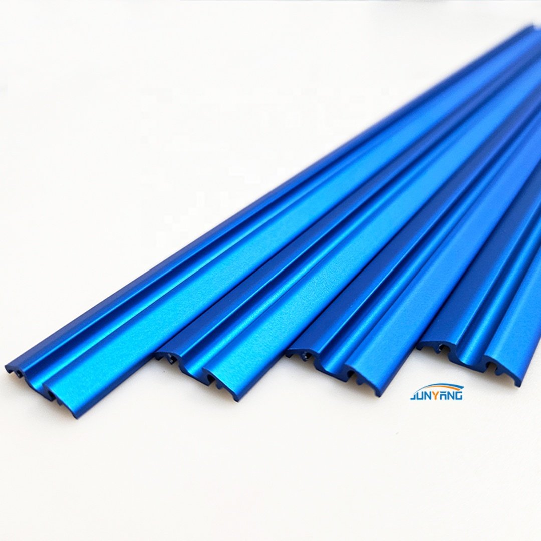 Matte blue anodization CNC Machine Aluminum Alloy Aluminum extruded electronic shell special-shaped aluminum profiles