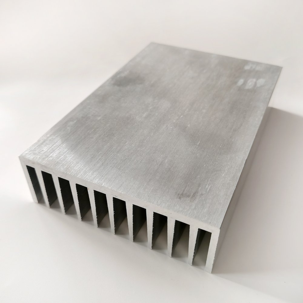 6000 Series Aluminum 6063 T5 Heat Sink 100(W)*33(H)*150(L)mm CNC Cut Aluminum Profile Heatsink