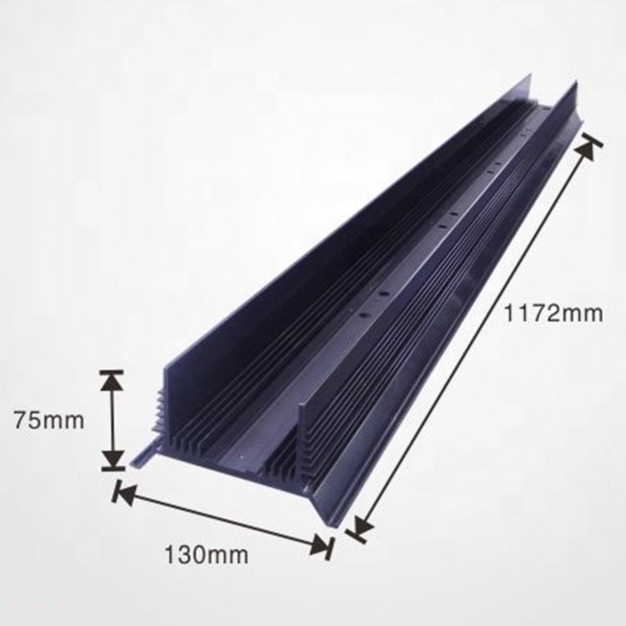 Aluminium Profile High Quality Ruiquan Offer 6061 6063 Black Anodizing Aluminium Profile for the LED Lighting Heat Sink