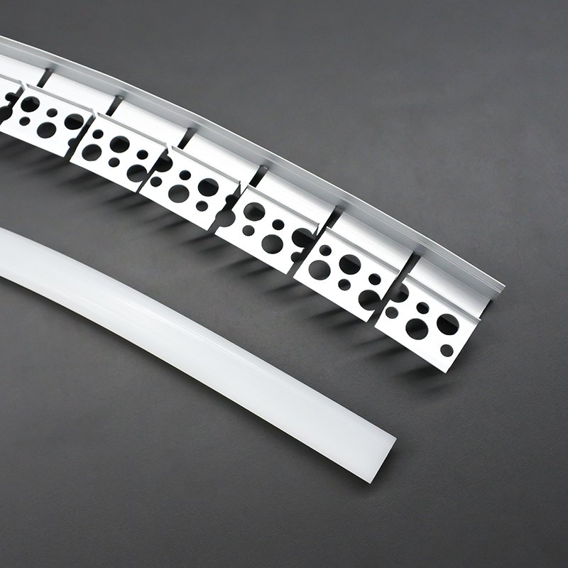 Bendable Aluminum Profile LED Strip Channel Flexible Plaster Wall Recessed LED Aluminum Profile