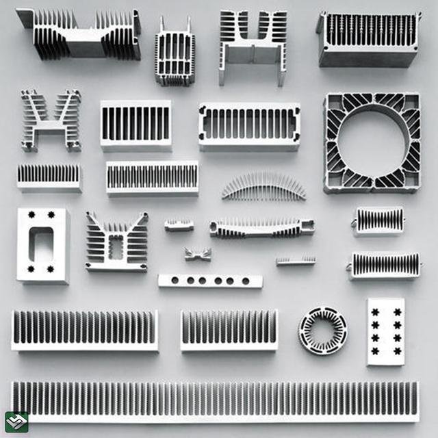 anodized industrial aluminum 6063 aluminum profile large aluminum extrusion profile heat sink