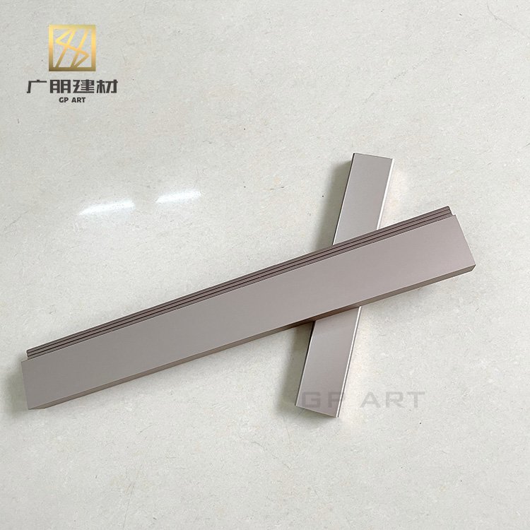 Factory Direct rose gold aluminium frame sections anodized G handle aluminium profile for kitchen cabinet