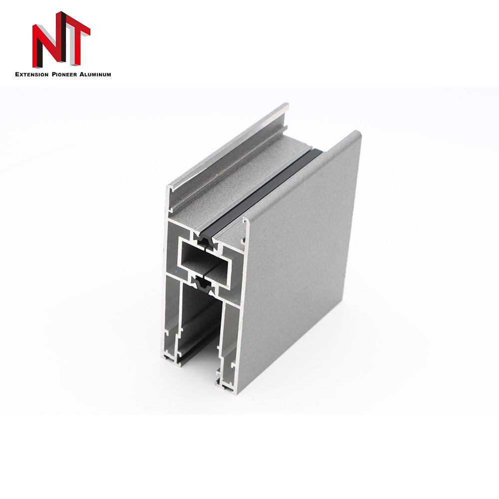 NT strict qc profile in aluminum profiles aluminum sliding door profile with handle