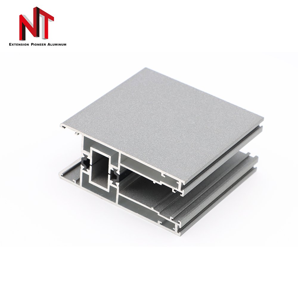 NT strict qc profile in aluminum profiles aluminum sliding door profile with handle