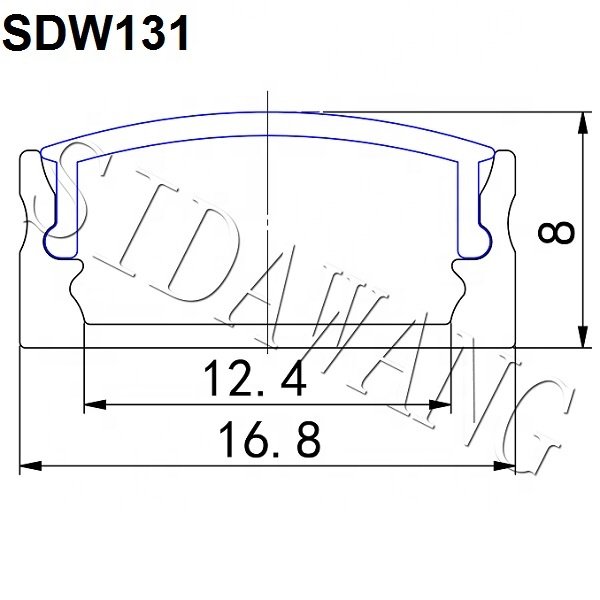 SDW131 1M/1.5M/2M/3M U Shape LED Light Strip Aluminium Profile LED Casing with Milky Diffuser Lamp LED