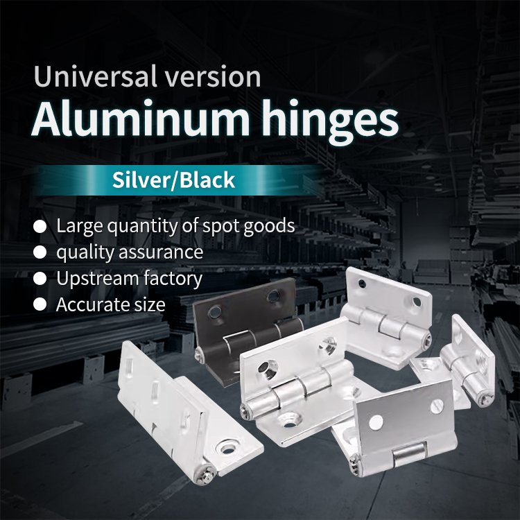 Aluminum profile Hinges 2020/030/4040/4545/5050 Precision Machined aluminum Hinges For Cabinets