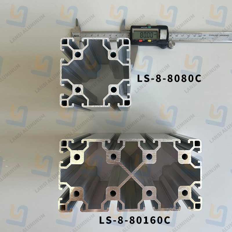 Standard Alu Profile Aluminum Extrusion Perfil Aluminio t-slot 160x80