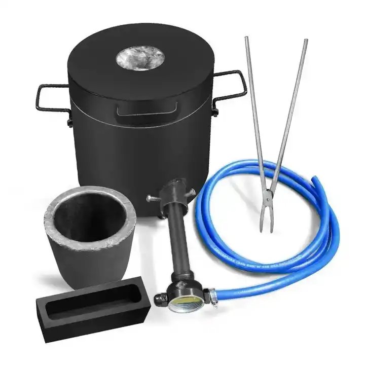Gas melting furnace tin silver copper aluminum melting gas furnace high purity graphite container