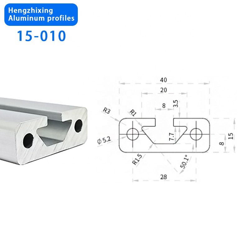 Aluminium Profile 15*40 Extruded Aluminium Profile Linear European Standard