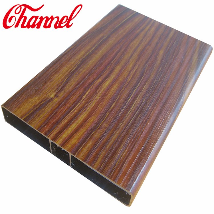 Aluminium Box Rectangular Profile Wood Grain Square Aluminium Profile