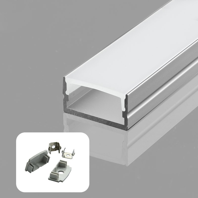 1708 Direct Sale 17*8MM Linear Light led Aluminum Extrusion Profiles Led Strip light Aluminum Profile Channel with Diffuser