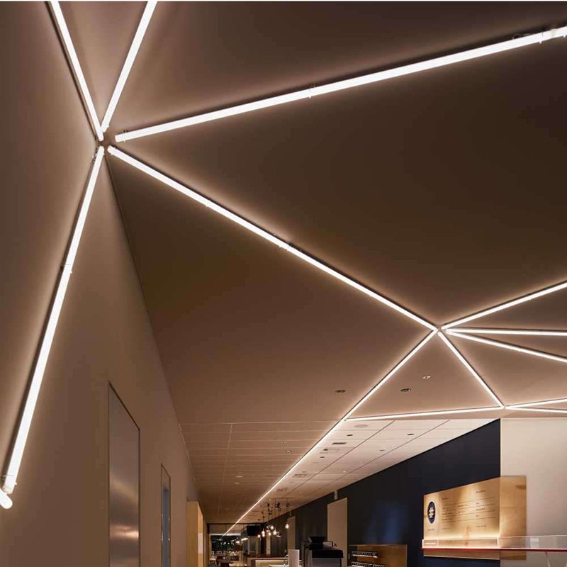 Wall Tile Trim LED Aluminium Profile Channels Extrusions Strip Light With Led Corner Lighting