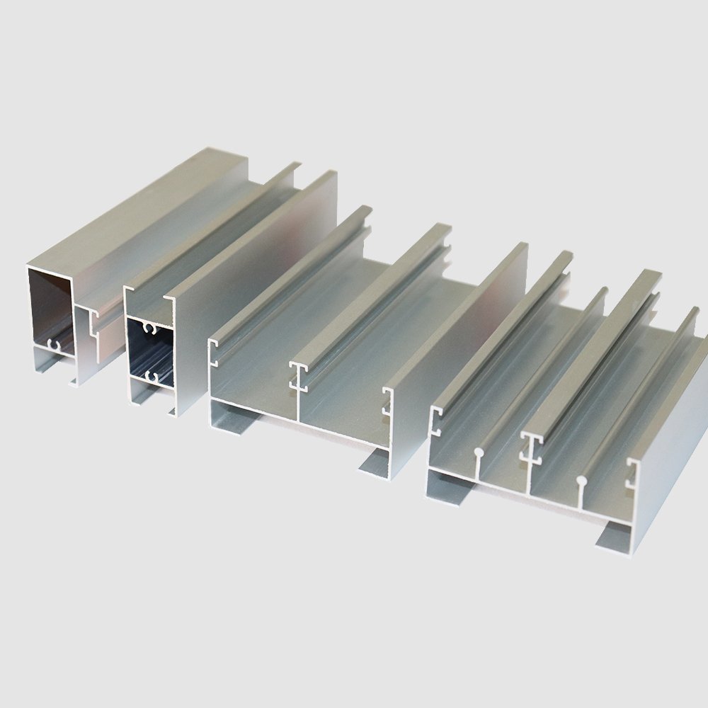 matt Silver Anodized aluminum Indian aluminium profile aluminum door and window profile