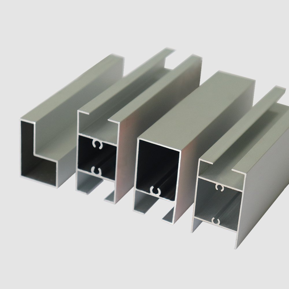 matt Silver Anodized aluminum Indian aluminium profile aluminum door and window profile