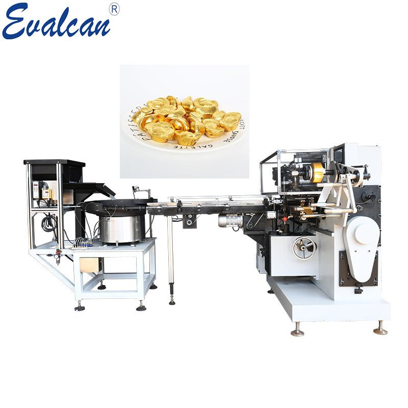 Gold Ingot-shaped Chocolate Wrapping Machine