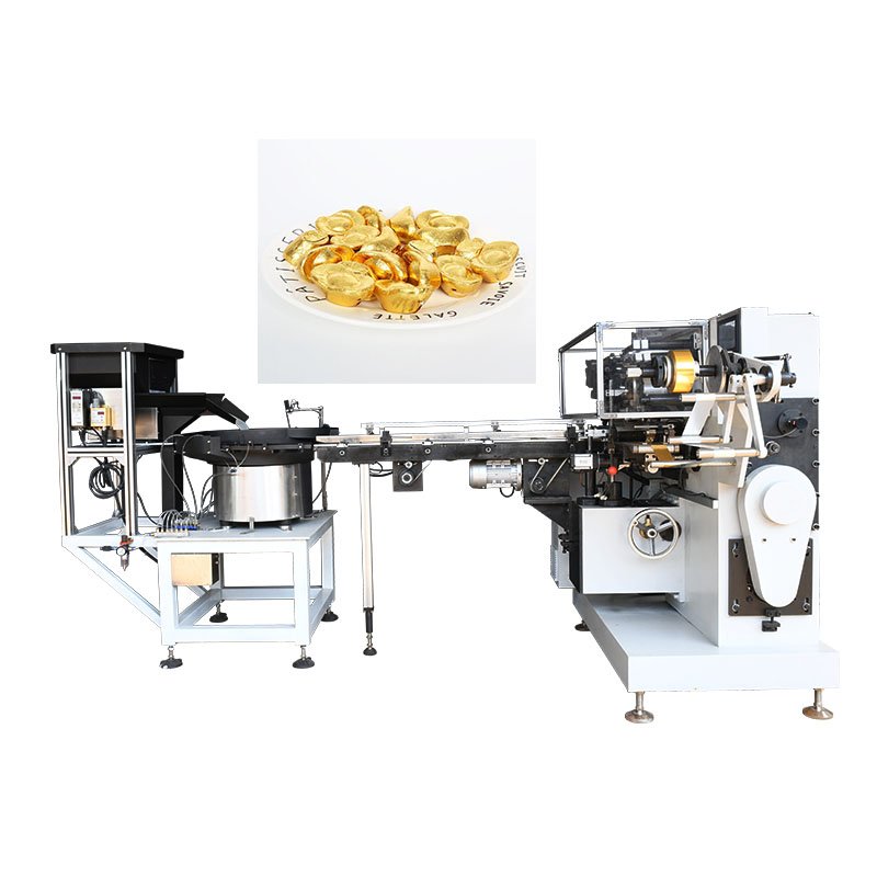 Gold Ingot-shaped Chocolate Wrapping Machine