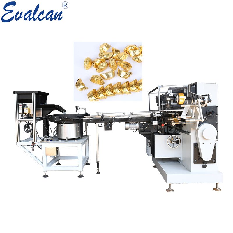 Gold Ingot-shaped Chocolate Wrapping Machine