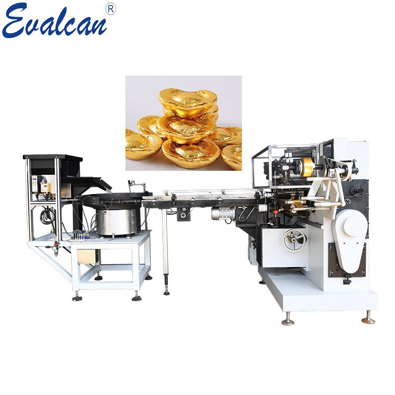 Gold Ingot-shaped Chocolate Wrapping Machine