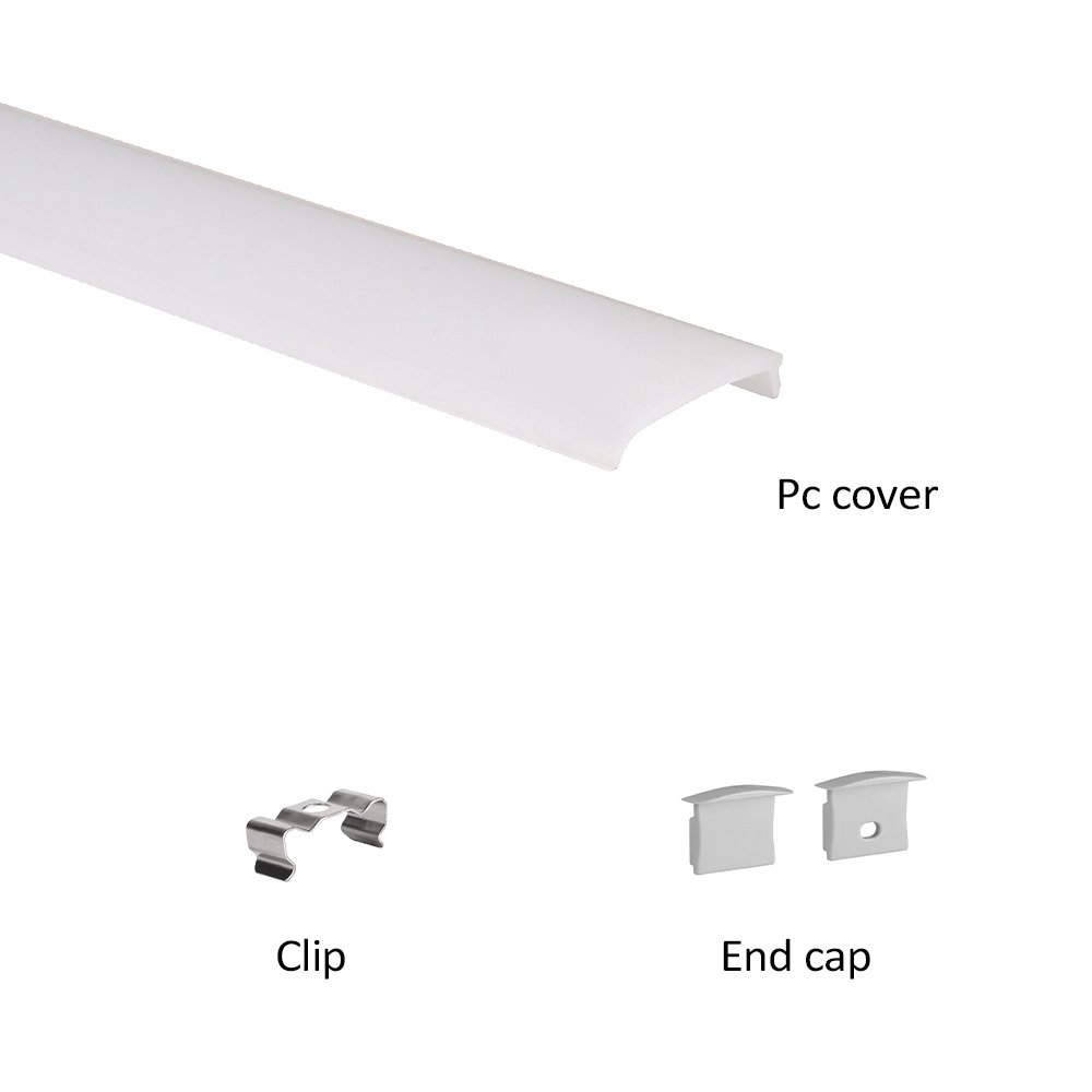 KC New design wall mounted flat led aluminum profile for OEM led handle lighting and kitchen lighting
