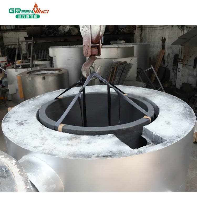 Gas/oil fired scrap meltal melting furnace for aluminum ingots and die casting