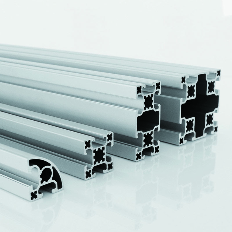 Aluminum Supplier Custom Aluminum Extrusion Black T Slot Aluminio Extruded 2080 Aluminum Profile