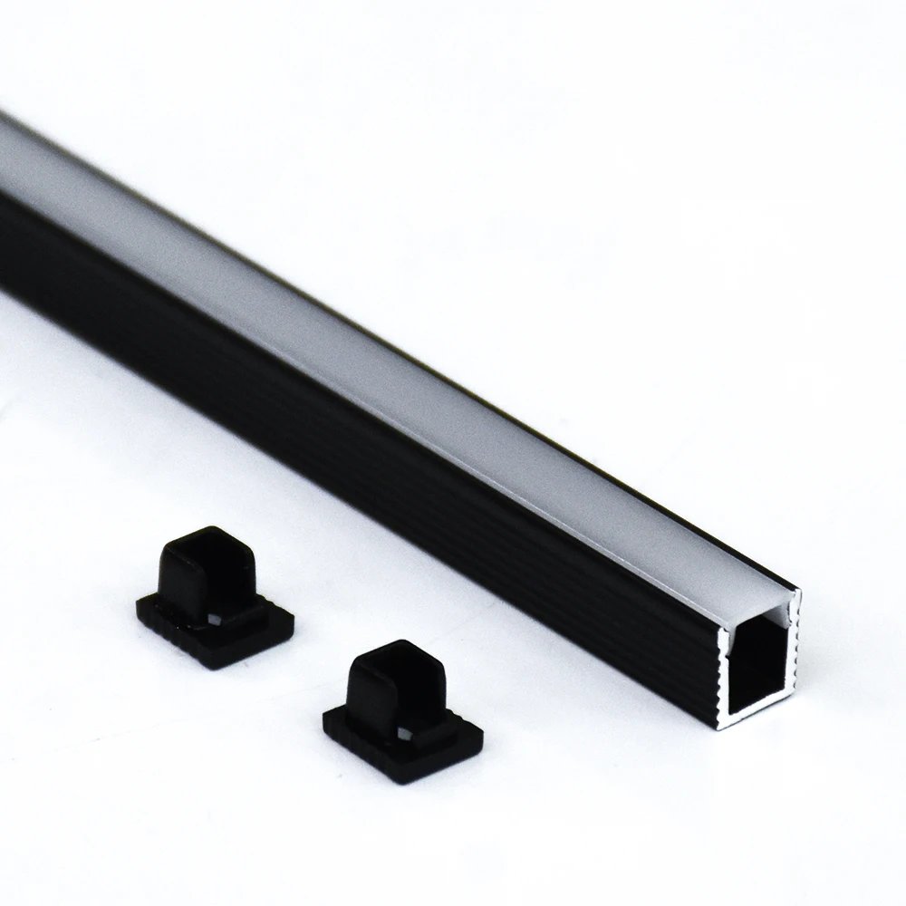 Narrow LED Aluminum Profile Strip Light 8*9mm U shape LED channel for Cabinets Wine Cabinets with Customizable Cutting