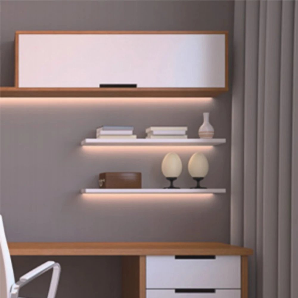 Narrow LED Aluminum Profile Strip Light 8*9mm U shape LED channel for Cabinets Wine Cabinets with Customizable Cutting