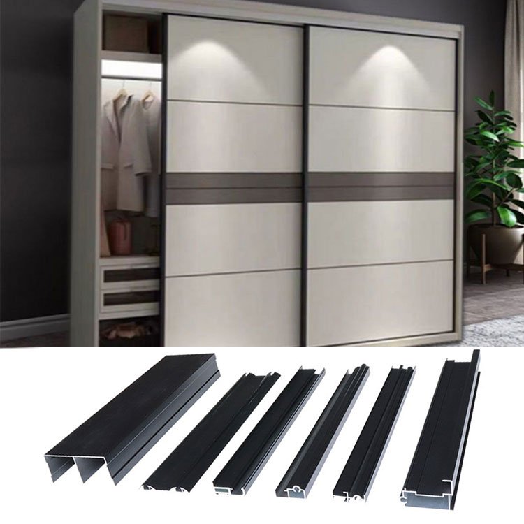 Mdf Wardrobe sliding fitting Closet Openable Wardrobe Sliding Door Frame Aluminium Profile Sliding Wardrobe Profile