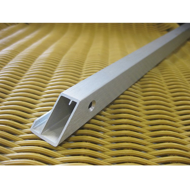 Lozenge aluminium tube sizes/tubo de aluminio de rombo / frosted anodized silver rhombus aluminium tube factory price per ton