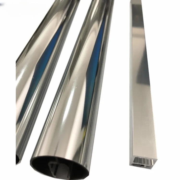 6463 T5 shower enclosure aluminium extrusion factory, mirror finish aluminium profile for bathroom