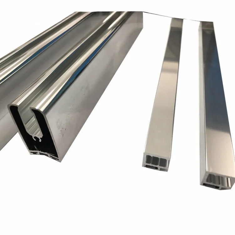6463 T5 shower enclosure aluminium extrusion factory, mirror finish aluminium profile for bathroom