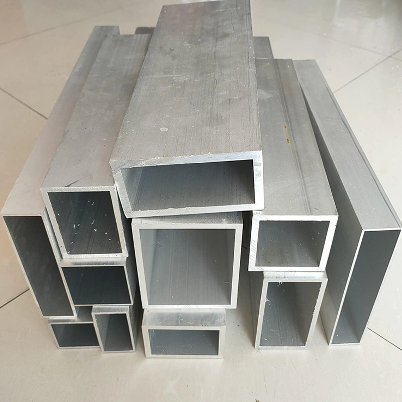 High Quality 3003 3600 5052 5083 5086 6061 Square aluminium profile Rectangular aluminium Tube For Electrical Conduit