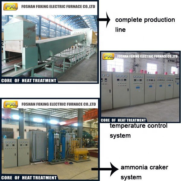 Continuous Atmosphere Aluminum Brazing Furnace For Aluminum Radiator and Condenser Cores and Aluminium Ingots