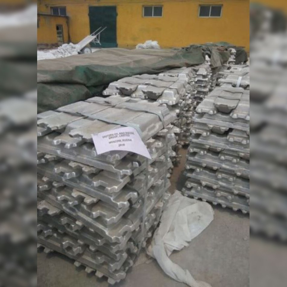Silver white high grade 99.9% Al aluminium Ingots