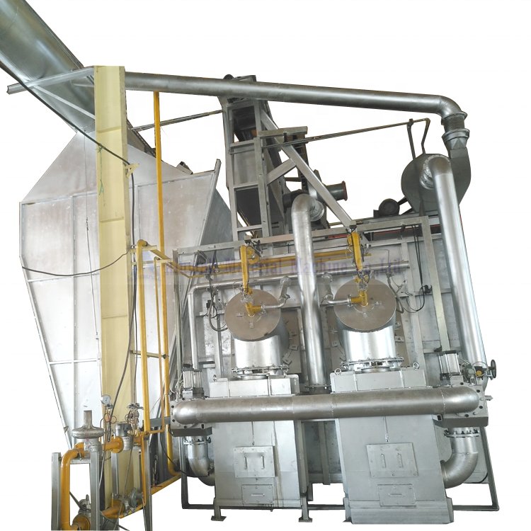 High Performance Continuous Type Gas Fired Aluminum Smelter For Sale