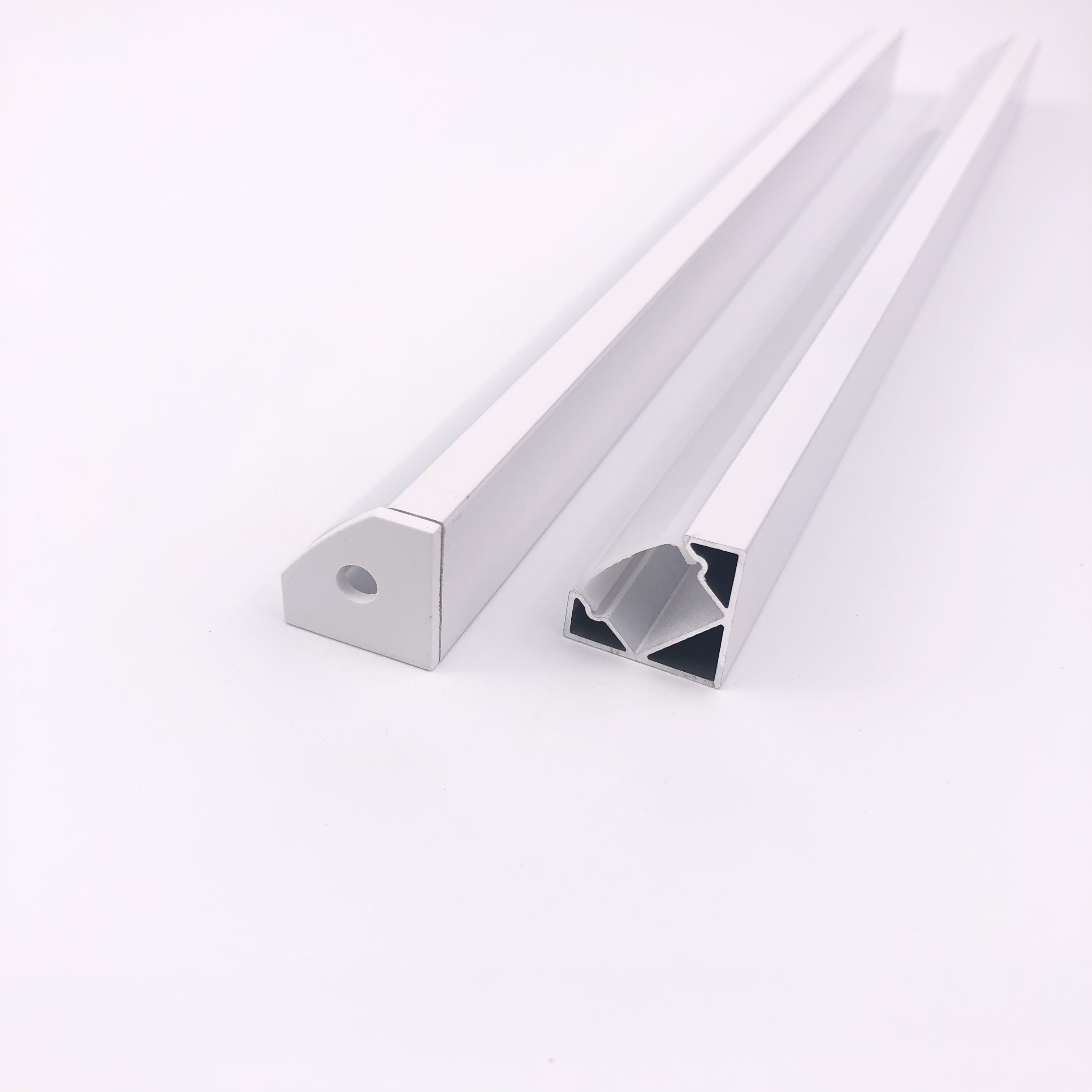18*18Mm Strip Light Internal Corner LED Profile Corner Connector LED Channel and Diffuser Aluminum Profile for Kitchen Cabinet