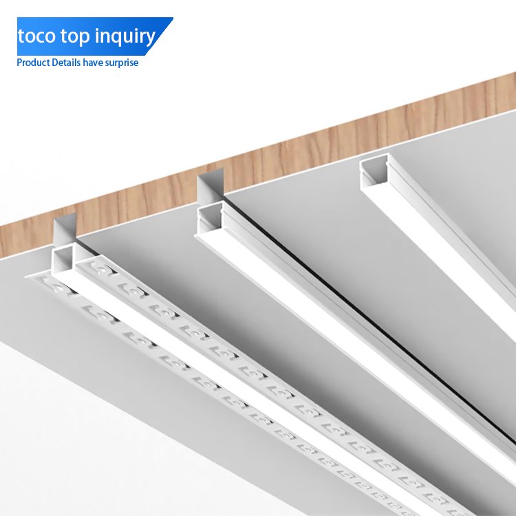 Toco 1m 2m 3m Aluminium Light Led Profile For Led Lighting Strip Outdoor Profile Aluminium Profile 7mm Recessed Aluminum