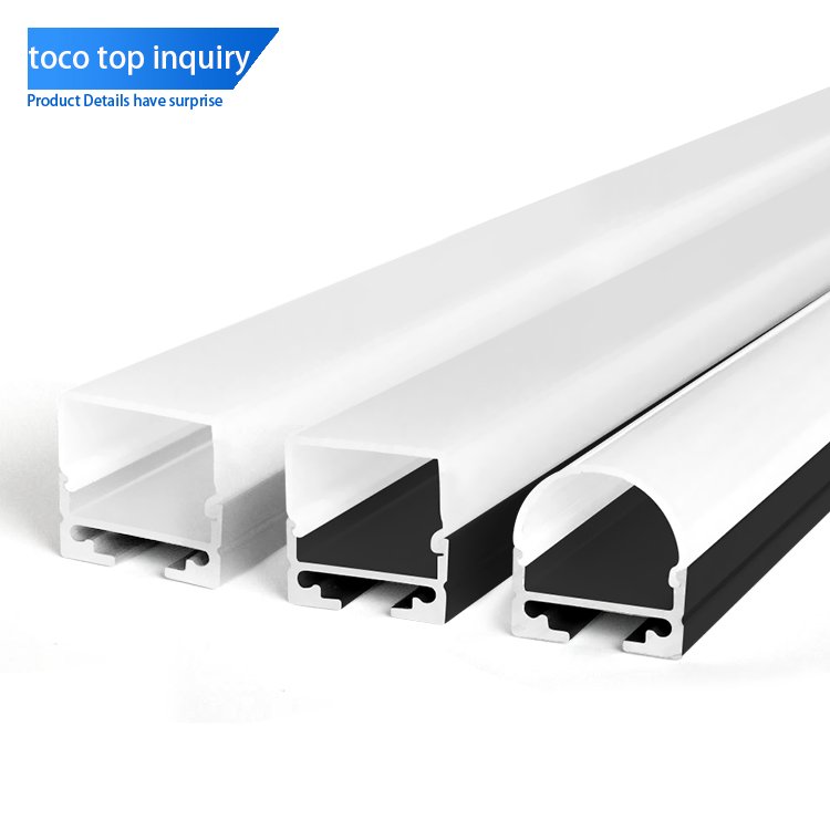 Toco 1m 2m 3m Aluminium Light Led Profile For Led Lighting Strip Outdoor Profile Aluminium Profile 7mm Recessed Aluminum