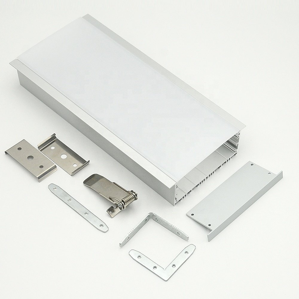 W116*H40 LED strip aluminum plate High Heat Dissipation Recessed Mounted Led Lighting Strips Extruded Aluminium Profile