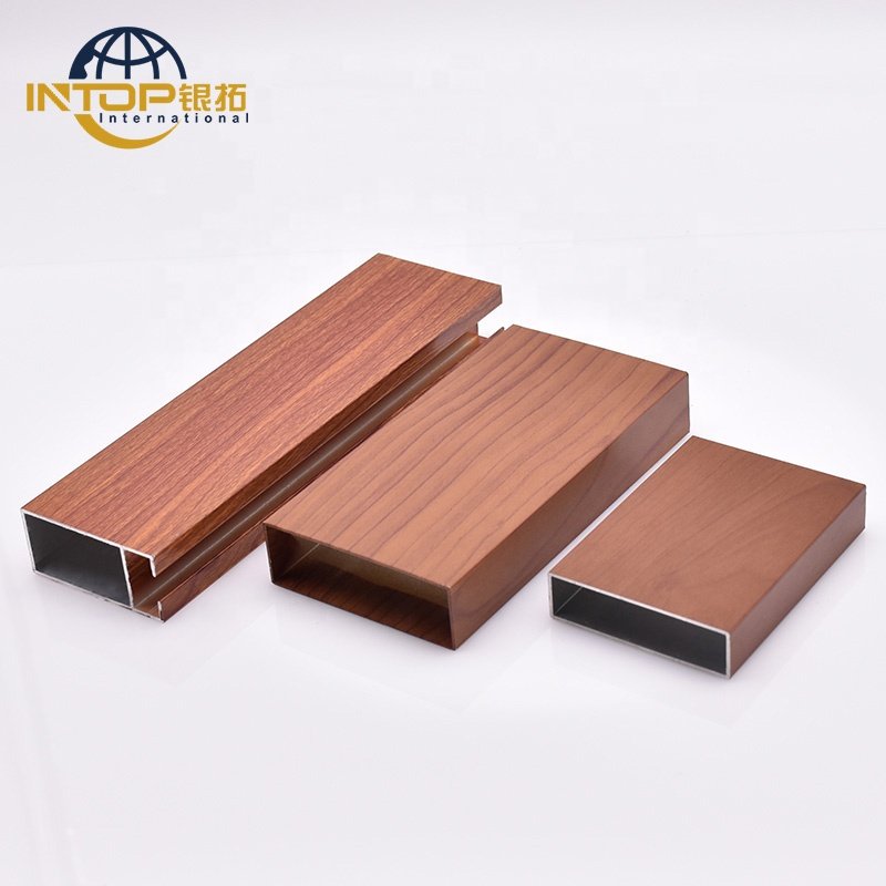 Custom Aluminum Profiles 6061 6063 Aluminum Alloy Profiles Wood Grain Aluminum Profiles